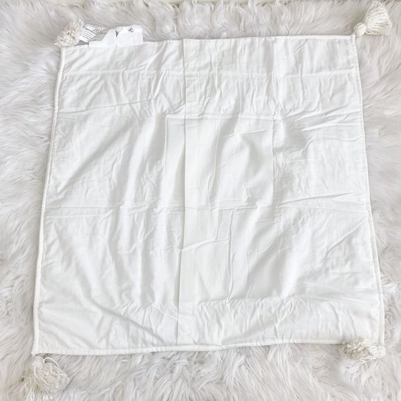 Pottery Barn Accents Pottery Barn Mesa Tassel Flax Pillow Cover